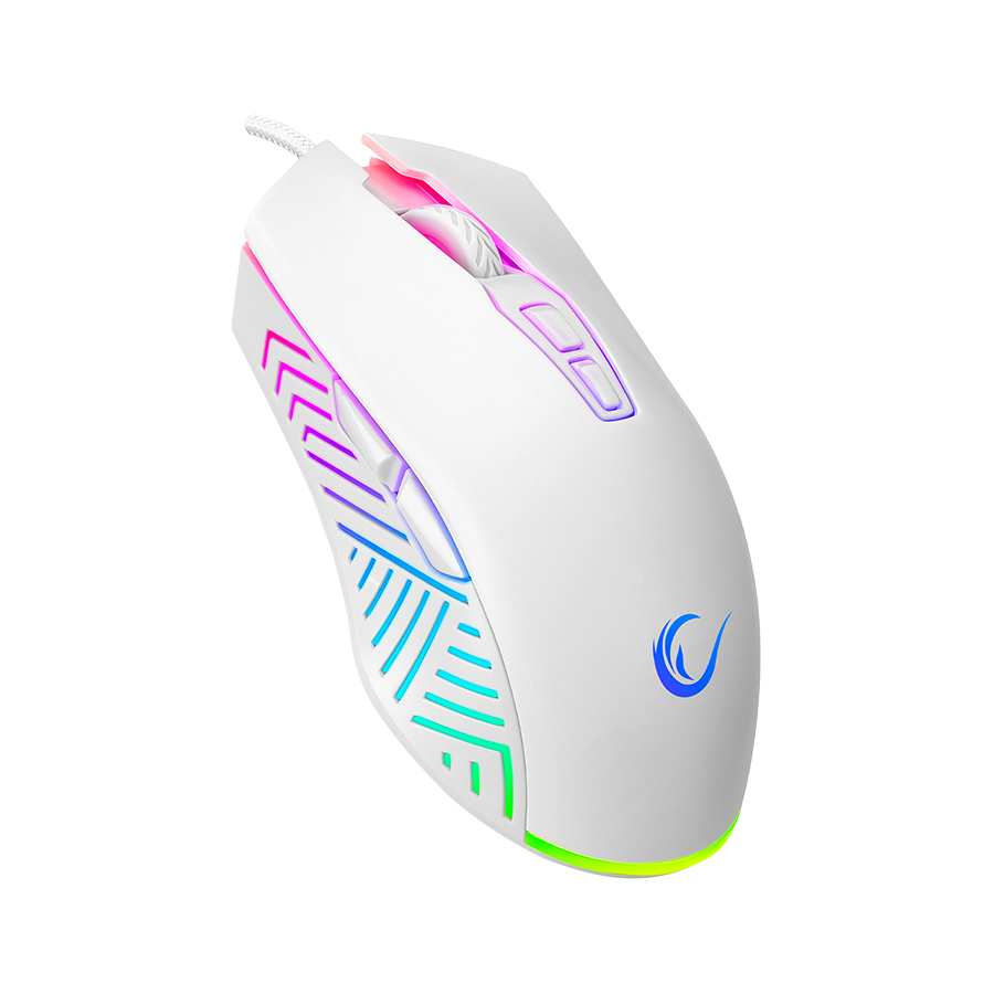 Mi&scaron; gaming RAMPAGE SMX-G68 SPEAR Full RGB 7200DPI White 7D Macro Gaming Mouse