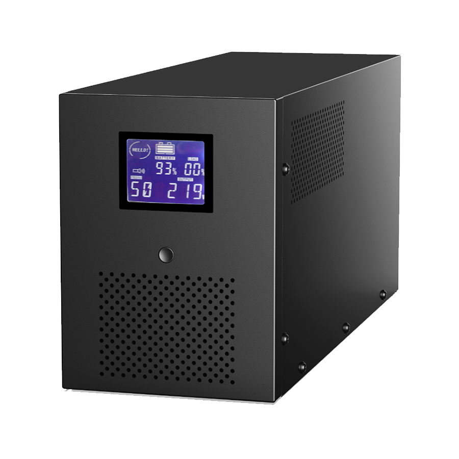 UPS GEMBIRD EG-UPS-036, UPS with USB and LCD display, 3000 VA, black
