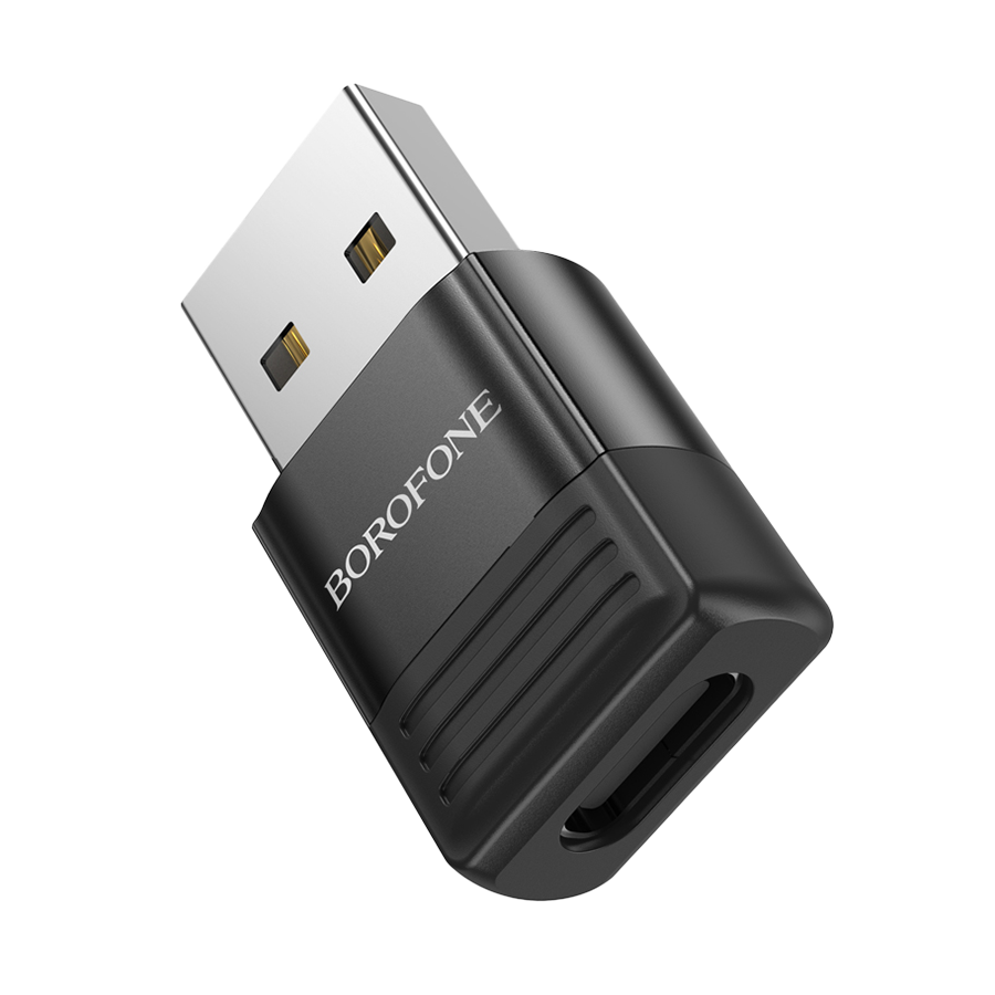 USB adapter BOROFONE BV18 USB male to Type-C female USB2.0 adapter black - slika 3