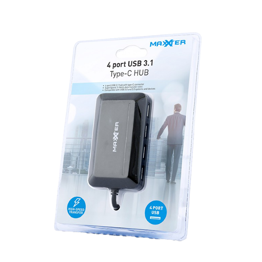 USB HUB GEMBIRD 4-port USB 3.1 Type-C hub, ACT-HUB3C-4P - slika 3