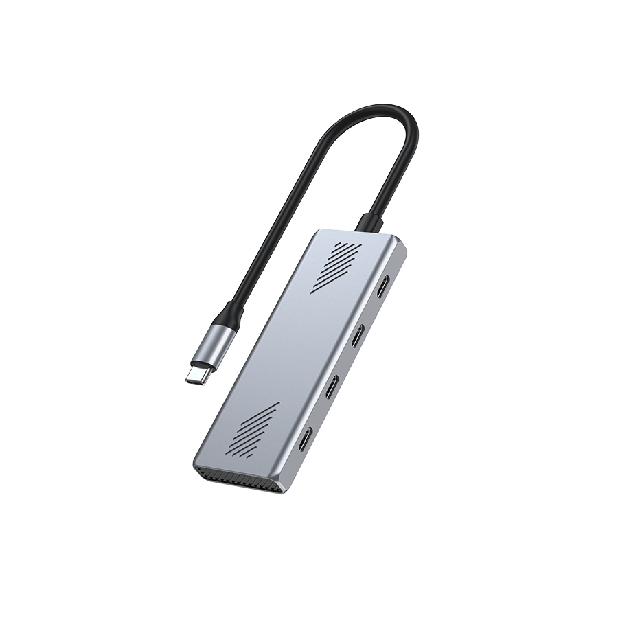USB HUB GEMBIRD Type-C to Type-C, 4-port USB-C 3.2 (Gen 2) Type-C hub, UHB-CM-U310-C4-01 - slika 2
