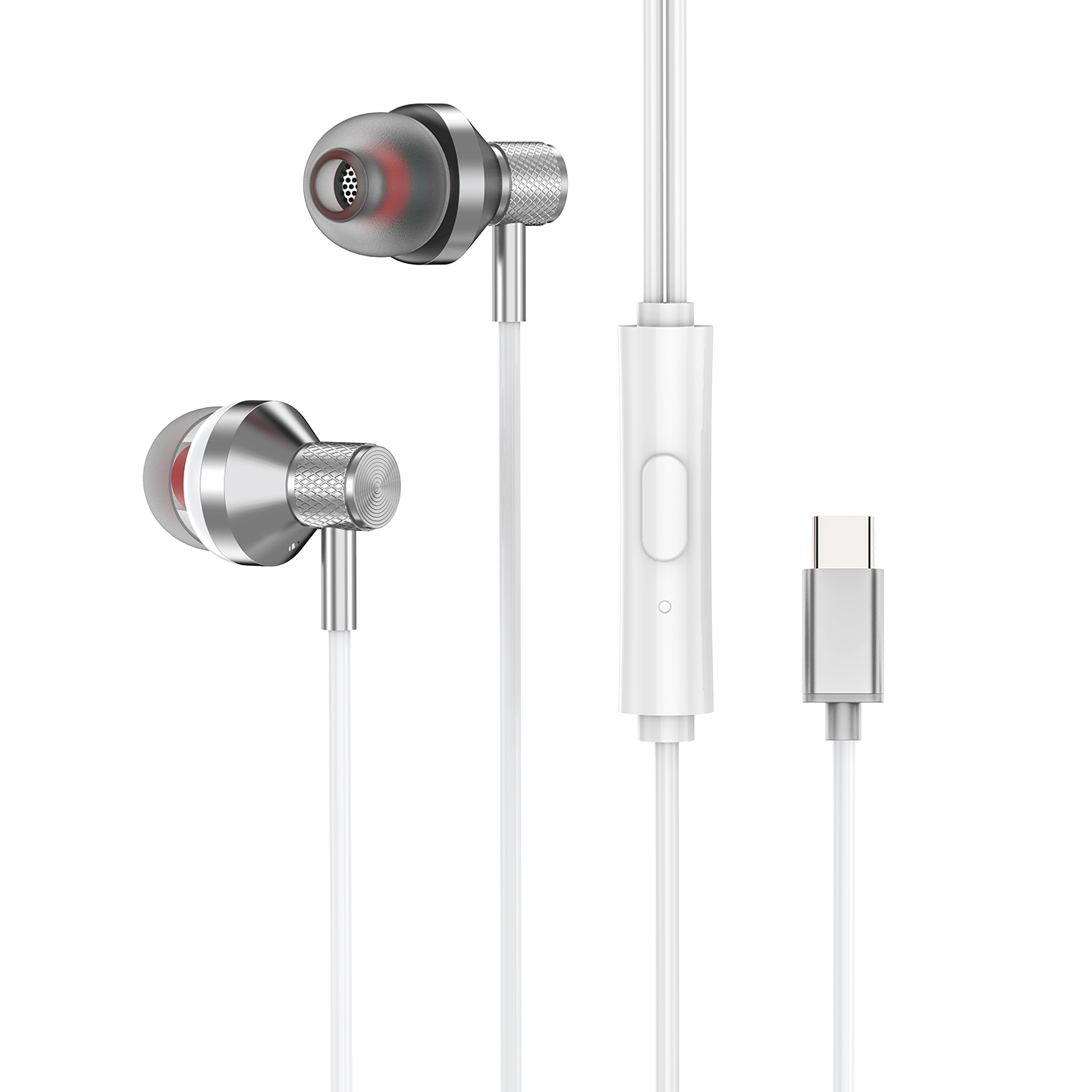 S-Link slu&scaron;alice sa mikrofonom in-ear USB-C, Type-C, SL-TPK03 white, 39568