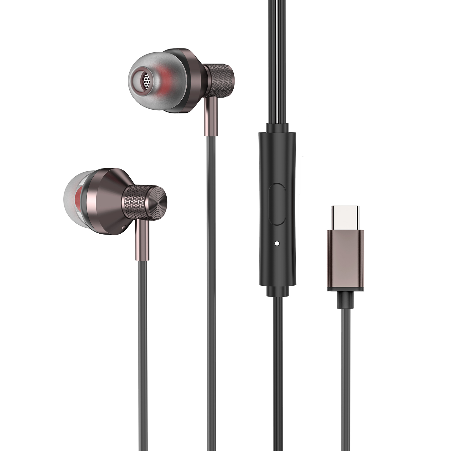 S-Link slu&scaron;alice sa mikrofonom in-ear USB-C, Type-C, SL-TPK03 black, 39569