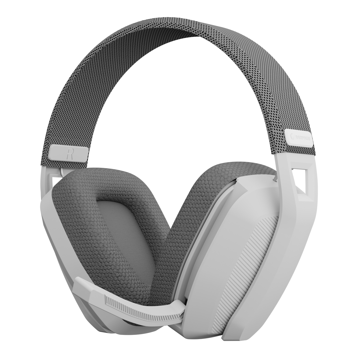 Slu&scaron;alice sa mikrofonom RAMPAGE BLITZ White/Gray Wireless 2.4g Bluetooth Microphone Player headset, 40395