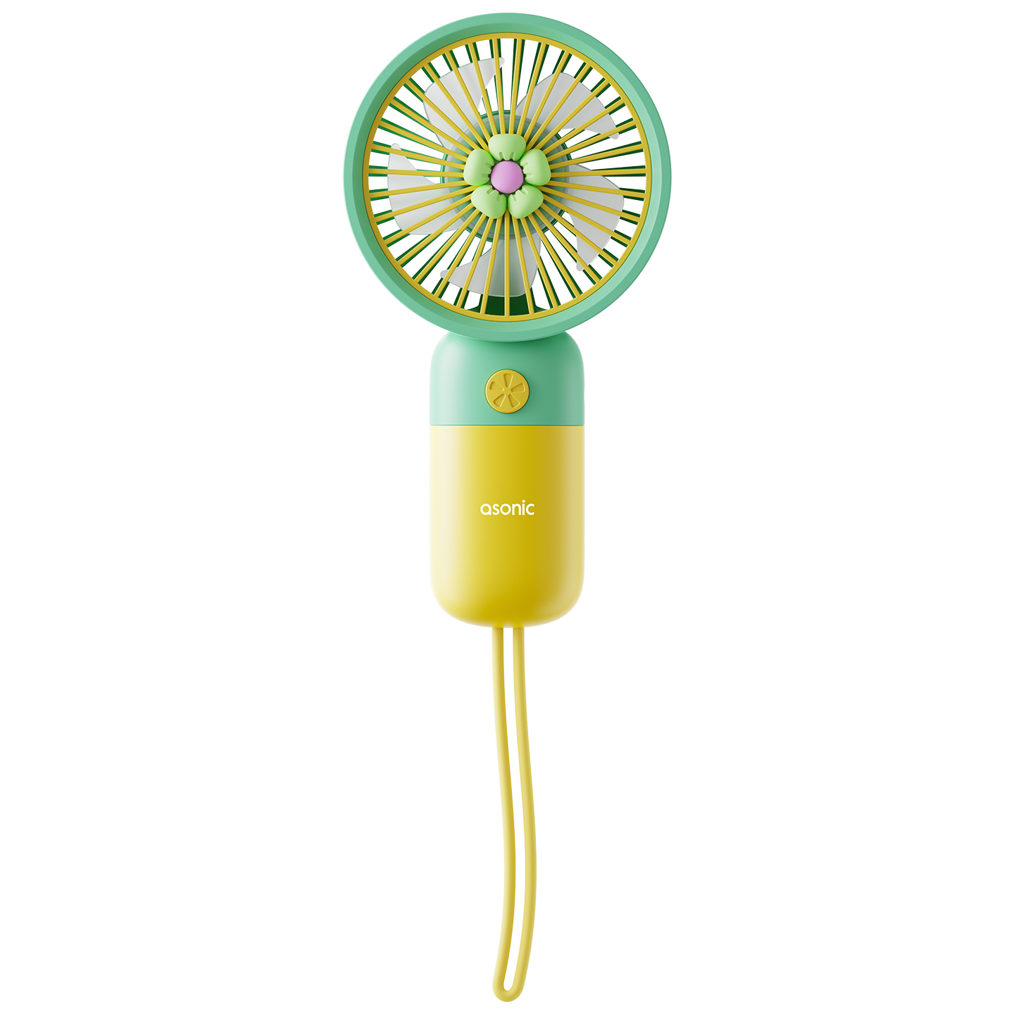 Ventilator ručni Asonic AFN24 Yellow 250mAh Hand Portable Desktop USB Fan, 41593