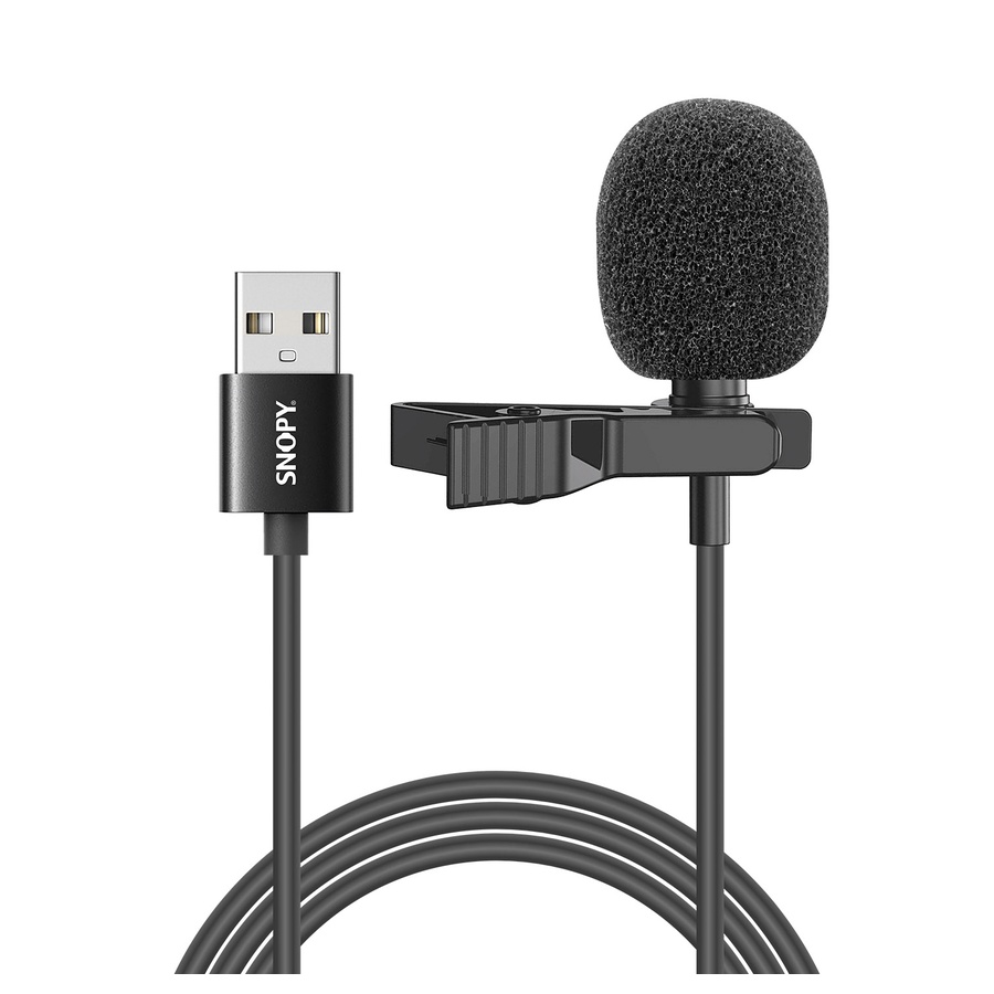 Mikrofon Snopy clip-on SN-M50 Black USB High performance, 35523
