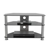Stalak za TV GNC AVS040-1200, staklo black/silver 1200x400x500mm 