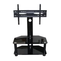 Stalak za TV GNC AVS906-1, staklo black/black 
