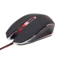 Mi&scaron; GEMBIRD MUSG-001-R, USB, optical, gaming, full-speed, red, 400-1600 dpi