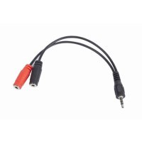 GEMBIRD audio adapter za slu&scaron;alice 3,5mm 4pin to 2x 3,5 mm 3pin (mic/slu&scaron;alice), CCA-417