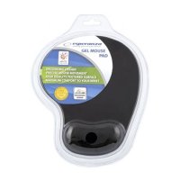Podloga za mi&scaron; ESPERANZA, Gel wrist rest, anti-slip, BLACK, EA137K