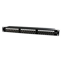 PATCH PANEL 24 PORTA cat.5e, shielded, NPP-C524-002, designed for 19" standard, 483x111x45 mm