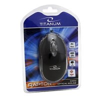 Mi&scaron; TITANUM 3D RAPTOR, USB, optical, black, 1000 dpi, TM102K