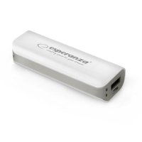 PowerBank ESPERANZA JOULE, 2200mAh, WHITE/GREY, EMP103WE