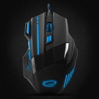 Mi&scaron; ESPERANZA GAMING WOLF 7D MX201, blue, 2400dpi, double-click, ergonomic, EGM201B