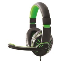 Slu&scaron;alice sa mikrofonom ESPERANZA CROW, gaming, green, volume control, EGH330G