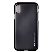 Za&scaron;titna futrola Mercury i-Jelly metal case iPhone X black