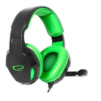 Slu&scaron;alice sa mikrofonom ESPERANZA COBRA, gaming, green,, volume control, EGH350G