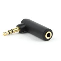 Audio adapter 3.5mm mu&scaron;ki na 3.5mm ženski, 90 stepeni, GEMBIRD A-3.5M-3.5FL