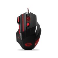 Mi&scaron; ESPERANZA GAMING WOLF 7D MX201, Red, 2400dpi, double-click, ergonomic, EGM201R