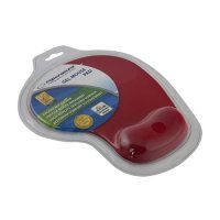 Podloga za mi&scaron; ESPERANZA, Gel wrist rest, anti-slip, RED, EA137R