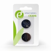 Gembird dugmasta baterija CR2016 lithium 3V 2kom, EG-BA-CR2016-01
