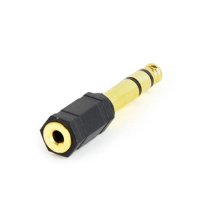 Audio adapter 6.35mm mu&scaron;ki na 3.5mm ženski, GEMBIRD A-6.35M-3.5F