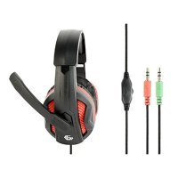 Slu&scaron;alice sa mikrofonom GEMBIRD gaming, volume control, matte black, GHS-03