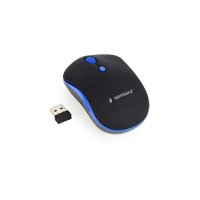 Mi&scaron; GEMBIRD MUSW-4B-03-B, wireless , optical, black/blue, up to 1600 dpi