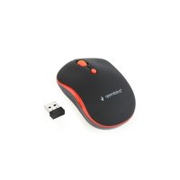 Mi&scaron; GEMBIRD MUSW-4B-03-R, wireless , optical, black/red, up to 1600 dpi