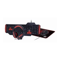 Tastatura + mi&scaron; + slu&scaron;alice + podloga Gaming GEMBIRD, GGS-UMG4-02, USA layout