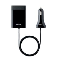 Punjać za mobitel 4-port za auto PNY P-DC-4UF-K01-04-RB