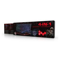 RGB tastatura + mi&scaron; + slu&scaron;alice + podloga Gaming GEMBIRD, GGS-UMGL4-01, USA layout
