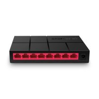 SWITCH MERCUSYS 8 port 10/100/1000M mini Desktop, 8 10/100/1000M RJ45 Ports, Desktop, Plastic case, MS108G, 2Y 