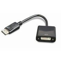 DisplayPort adapter GEMBIRD, A-DPM-DVIF-002, mu&scaron;ki DisplayPort na ženski DVI, 10 cm, black