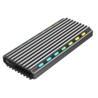 Kući&scaron;te za externi M.2 SSD GEMBIRD USB 3.1 enclosure for M.2 NVMe drives, backlighted, aluminum, EE2280-U3C-03