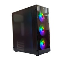 KUĆI&Scaron;TE GNC EZ COOL GAMING ND-570 BEZ NAPAJANJA, prozirna stranica, 3x120mm RGB ventilator