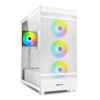 Kući&scaron;te SHARKOON gaming, Rebel C50 RGB White, ATX, ventilator 4x120mm Addressable RGB
