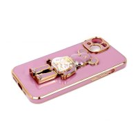 ZA&Scaron;TITNA MASKA TPU FRONDY BEAR IPHON 14 PURPLE