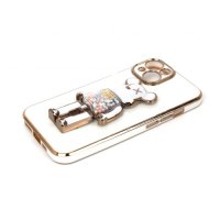 ZA&Scaron;TITNA MASKA TPU FRONDY BEAR IPHON 14 WHITE