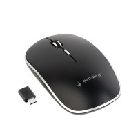 Mi&scaron; GEMBIRD MUSW-4BSC-01, Silent wireless, Type-C receiver, black