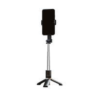 SELFIE STICK MINI - S ODVOJIVIM BLUETOOTH DALJINSKIM UPRAVLJAČEM I STATIVOM - P08 CRNI