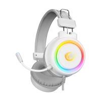 Slu&scaron;alice sa mikrofonom gaming RAMPAGE SN-R10 ALQUIST white, 3,5 mm, RGB