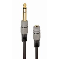 Audio adapter 6.35mm mu&scaron;ki na 3.5mm ženski, GEMBIRD cable, 0.2 m, A-63M35F-0.2M