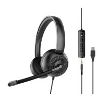 Slu&scaron;alice sa mikrofonom SPEEDLINK METIS SL-870007-BK, 3,5mm + USB sound card