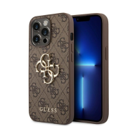 ZA&Scaron;TITNA MASKA GUESS 4G BIG METAL LOGO GUHCP14X4GMGBR ZA IPHONE 14 PRO MAX BRAON