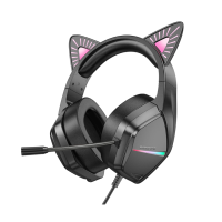 Slu&scaron;alice sa mikrofonom BOROFONE BO106 Cute cat ear luminous gaming phantom cat