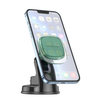 Univerzalni magnetni auto držač nosač za mobitel BOROFONE BH83 Clear magnetic car center console green glaze