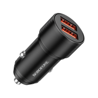 Auto Punjač USB BOROFONE BZ19B Wisdom 36W dual port QC3.0 2xUSB car black