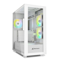 Kući&scaron;te SHARKOON gaming, Rebel C60 RGB ATX white, ventilator 4x120mm